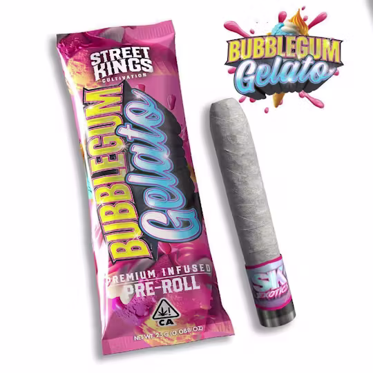 Street Kings - Bubblegum Gelato - Infused Pre-roll 2.5g